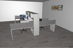 Composizione Mobili da Ufficio - Ufficio4 - Serie IXO Italfrom - 2