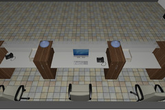 Composizione Mobili da Reception - Reception6 - Serie CARINA Italfrom - 2