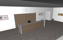 Composizione Mobili da Reception - Reception7 - Serie CARINA Italfrom - 2