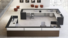 Composizione Mobili da Reception - Reception8 - Serie CARINA Italfrom - 4