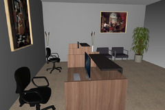 Composizione Mobili da Reception - Reception12 - Serie PUNTO Italfrom - 2