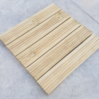 Mattonella in Legno 'Decking' Impregnato - Trattato Classe IV - Dimensioni 100x100x3,8 cm - 2