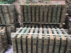 Steccato in Legno con Doghe di Pino - Dimensioni: L 180cm x H 80cm - 2