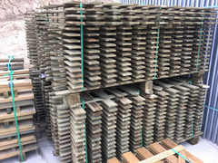 Steccato in Legno con Doghe di Pino - Dimensioni: L 180cm x H 100cm - 3