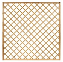 Pannello Grigliato Diagonale in Legno di Pino Impregnato per Giardino - cm150x180h