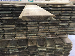 Perline Dogate in Legno di Pino Impregnate qualità A/B - LARGHEZZA 14,2 cm - SPESSORE 22 mm -  LUNGH - 3