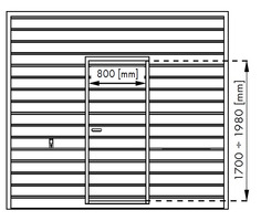 Porta Pedonale per Portone Sezionale Italfrom Unipro - 2