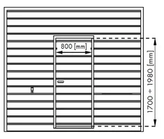 Porta Pedonale per Portone Sezionale Italfrom Unipro - 2