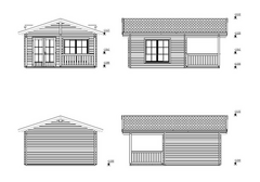 Chalet - Casa in Legno d' Abete Nordico(70mm) - cm 520x420 cm - ITALFROM 444 - 4