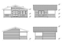 Chalet - Casa in Legno d' Abete Nordico(70mm) - cm 520x420 cm - ITALFROM 445 - 3