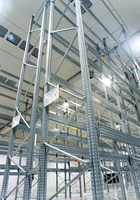 SCAFFALATURA INDUSTRIALE PORTAPALLET LUNGHEZZA 575 cm  , ALTEZZA 300 cm  PROF.100 cm CON 2 LIVELLI - - 2