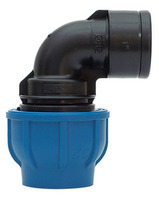 Raccordo Nylon a Gomito Femmina mm.32 x 1'  Confezione 5 pz