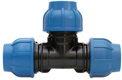 Raccordo Nylon-TEE 90°  Giunzione mm.20X20X20 PN16 Confezione 5 pz