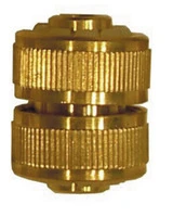 Raccordo Irrigo in Ottone di Giunzione per Tubi da 1/2' Confezione 20 Pz