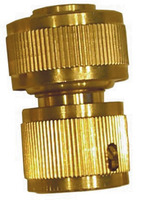 Raccordo Portagomma Irrigo Aquastop in Ottone di Giunzione per Tubi da 3/4'  Confezione 20 pz