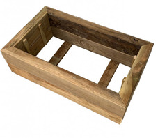 Fioriera Portavaso in Legno di Pino Impregnato - cm 60x35x19h - 2