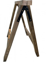 Cavalletto Pieghevole da Lavoro in Legno di Pino Impregnato H 90 CM- Italfrom - 3