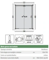 Casetta da Giardino in Legno d' Abete Nordico(28mm) - cm 300x400 cm - Senza Pavimento - ITALFROM311 - 2
