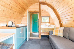 Casetta Camping Pod in Legno d' Abete Nordico(44mm) - cm 300x600cm - Pavimento incluso - ITALFROM321 - 3