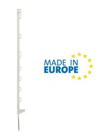 Picchetto di Messa a Terra Mobile in Plastica Basic Bianco ITALFROM H 105 cm per Recinzioni Elettric