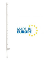 Picchetto di Messa a Terra Mobile in Plastica PRO Bianco ITALFROM H 105 cm per Recinzioni Elettriche