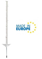 Picchetto di Messa a Terra Mobile in Plastica Bianco ITALFROM H 75 cm per Recinzioni Elettriche Conf