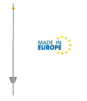 Picchetto di Messa a Terra Mobile in Acciaio con Isolatore Superiore Pigtail ITALFROM H 105 cm per R