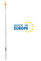 Picchetto di Messa a Terra Mobile in Acciaio con Isolatore Superiore Pigtail ITALFROM H 105 cm per R - 2