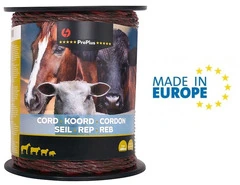 Corda Conduttrice Terra Pro Plus 6 mm ITALFROM Lunghezza 400 m per Recinzioni Elettriche