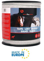 Fettuccia Conduttrice Pro Bianca 40 mm ITALFROM Lunghezza 200 m per Recinzioni Elettriche