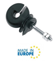 Isolatore ad Anello Nero per Picchetti in Metallo ITALFROM Confezione 25 Pezzi per Recinzioni Elettr