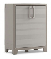 ARMADIO BASSO IN POLIURETANO 2 RIPIANI REGOLABILI 80x44x100h MODELLO GULLI