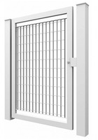 CANCELLO PEDONALE BATTENTE 'AURORA' ZINCATO A CALDO - MISURA : cm 146,6 X 173 h