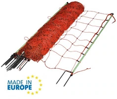 EuroNetz Rete per Capre Arancio 105/2-14/V-50 m GALLAGHER per Recinzioni Elettriche