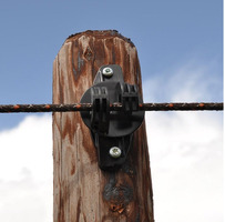 Isolatore a 'W' Super Bianco/Nero per Legno Confezione 175 Pz. GALLAGHER per Recinzioni Elettriche - 5