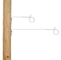 Distanziatore Pigtail 40 cm Bianco/Terra Confezione 10 Pz. GALLAGHER per Recinzioni Elettriche - 5