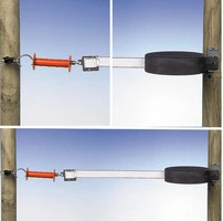 Set per Cancello con Corda Elastico Bianco/Terra 3/6 m GALLAGHER per Recinzioni Elettriche - 2