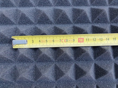 Pannello Piramidale Fonoassorbente in Poliuretano Espanso per Isolamento Acustico - 50x50xH3 cm - 3