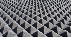 Pannello Piramidale Fonoassorbente in Poliuretano Espanso per Isolamento Acustico - 100x50xH5 cm - 2