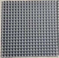 Pannello Piramidale Fonoassorbente in Poliuretano Espanso per Isolamento Acustico - 50x50xH5 cm - 2
