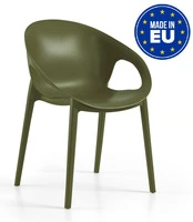 Set 4 Sedie Cosy Design da Giardino Cucina Bar Ristorante Poltrona Sedia in Polipropilene Vari Color