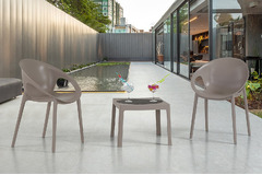 Set 4 Sedie Cosy Design da Giardino Cucina Bar Ristorante Poltrona Sedia in Polipropilene Vari Color - 2