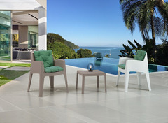 Set 4 Sedie Sunrise Design da Giardino Cucina Bar Ristorante Poltrona Sedia in Polipropilene Vari Co - 2