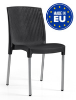 Set 4 Sedie Silvy Design da Giardino Cucina Bar Ristorante Poltrona Sedia in Polipropilene Vari Colo