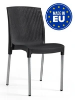 Set 4 Sedie Silvy Design da Giardino Cucina Bar Ristorante Poltrona Sedia in Polipropilene Vari Colo