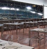 Set 4 Sedie Eve Design da Giardino Cucina Bar Ristorante Poltrona Sedia in Polipropilene Trasparente - 2