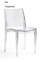 Set 4 Sedie Eve Design da Giardino Cucina Bar Ristorante Poltrona Sedia in Polipropilene Trasparente - 3