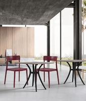 Set 4 Sedie Lilly Design da Giardino Cucina Bar Ristorante Poltrona Sedia in Polipropilene Vari Colo - 2