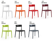 Set 4 Sedie Lilly Design da Giardino Cucina Bar Ristorante Poltrona Sedia in Polipropilene Vari Colo - 3