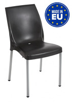 Set 4 Sedie Cindy con Gambe in Alluminio Design da Giardino Cucina Bar Ristorante Poltrona Sedia in 